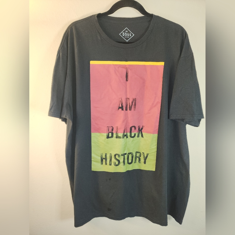 Graphic Tee with Color Block Design